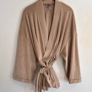 Skims Women's Tan Kimono Robe and Pant